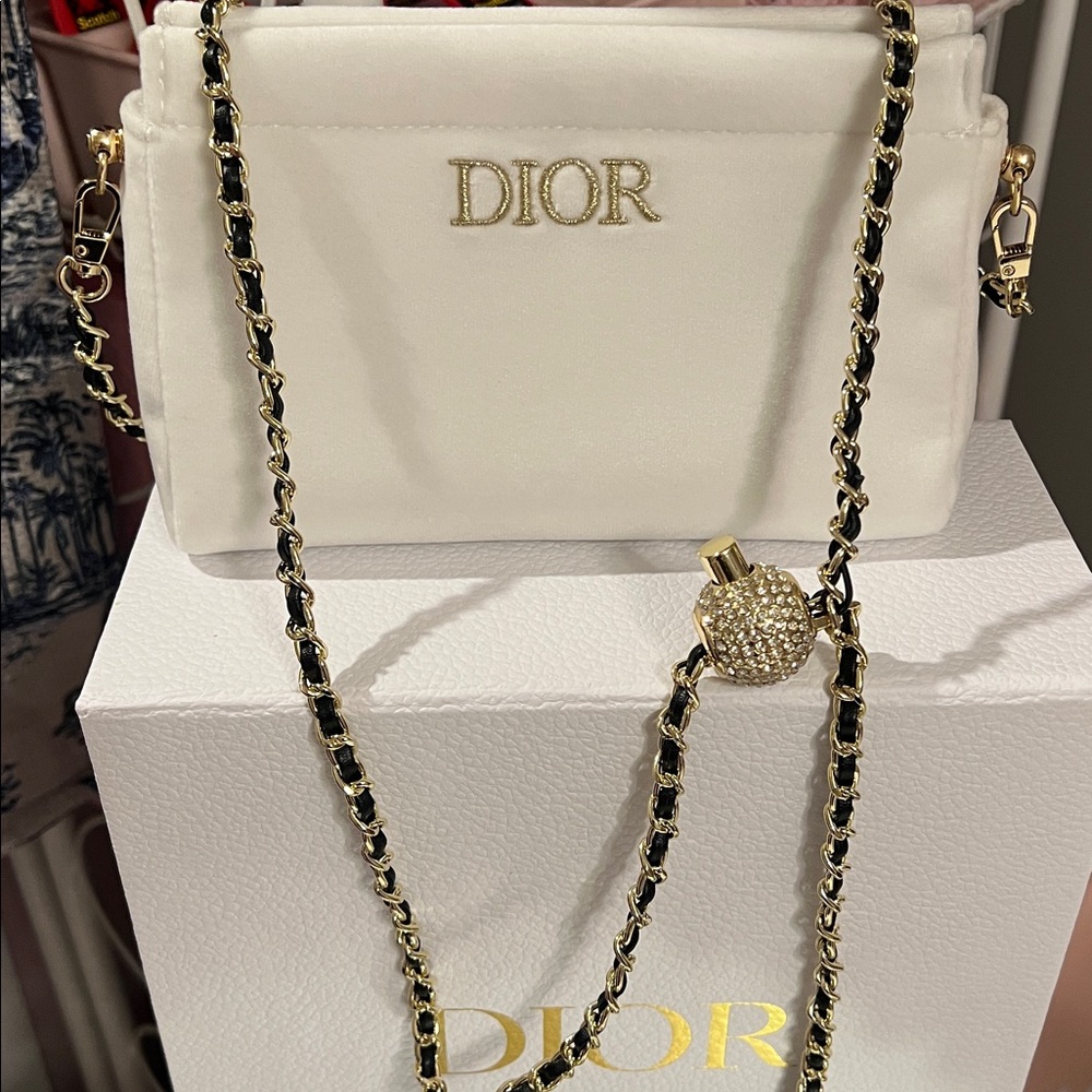 Dior Pouch with Adjustable Chain Strap - Picture 4 of 10